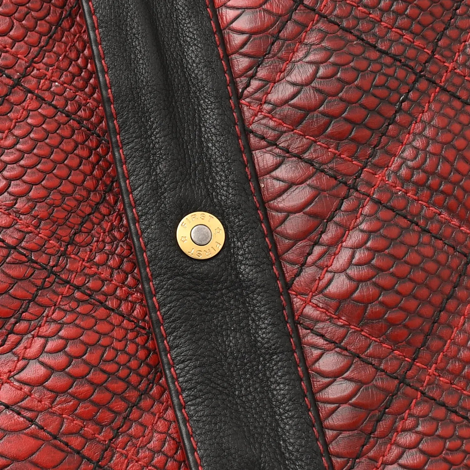 Tressivo-Kingsnake Men’s Motorcycle Leather Vest - Tressivo