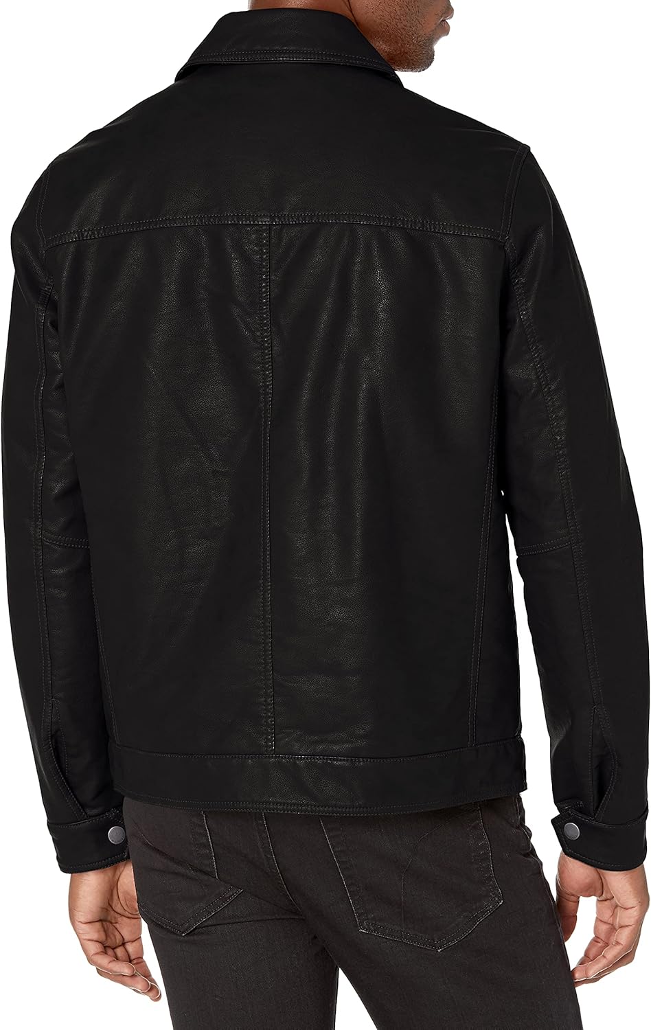 Men's Classic Faux Leather Jacket - By Tressivo