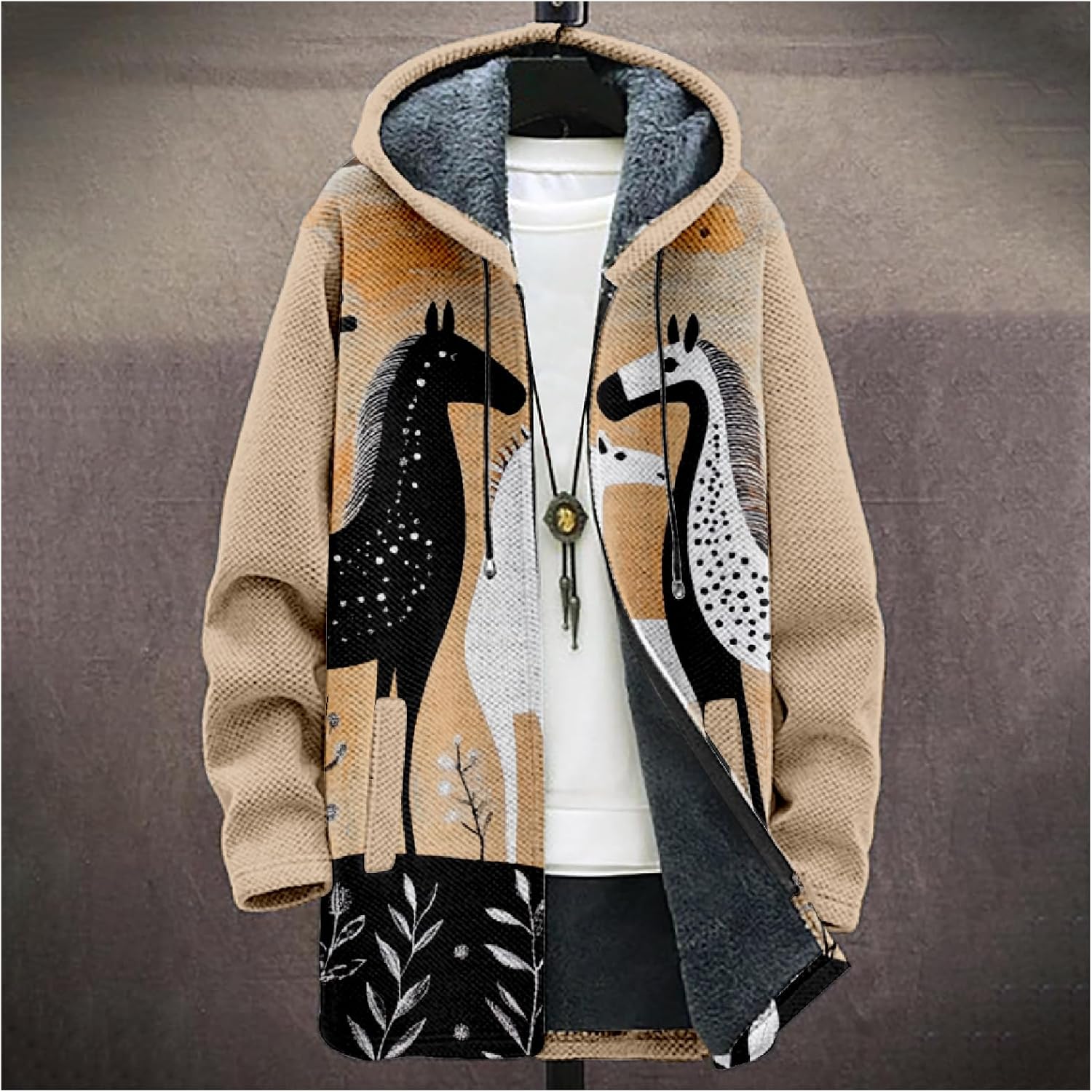 Mens Long Cardigan Hoodies - By Tressivo