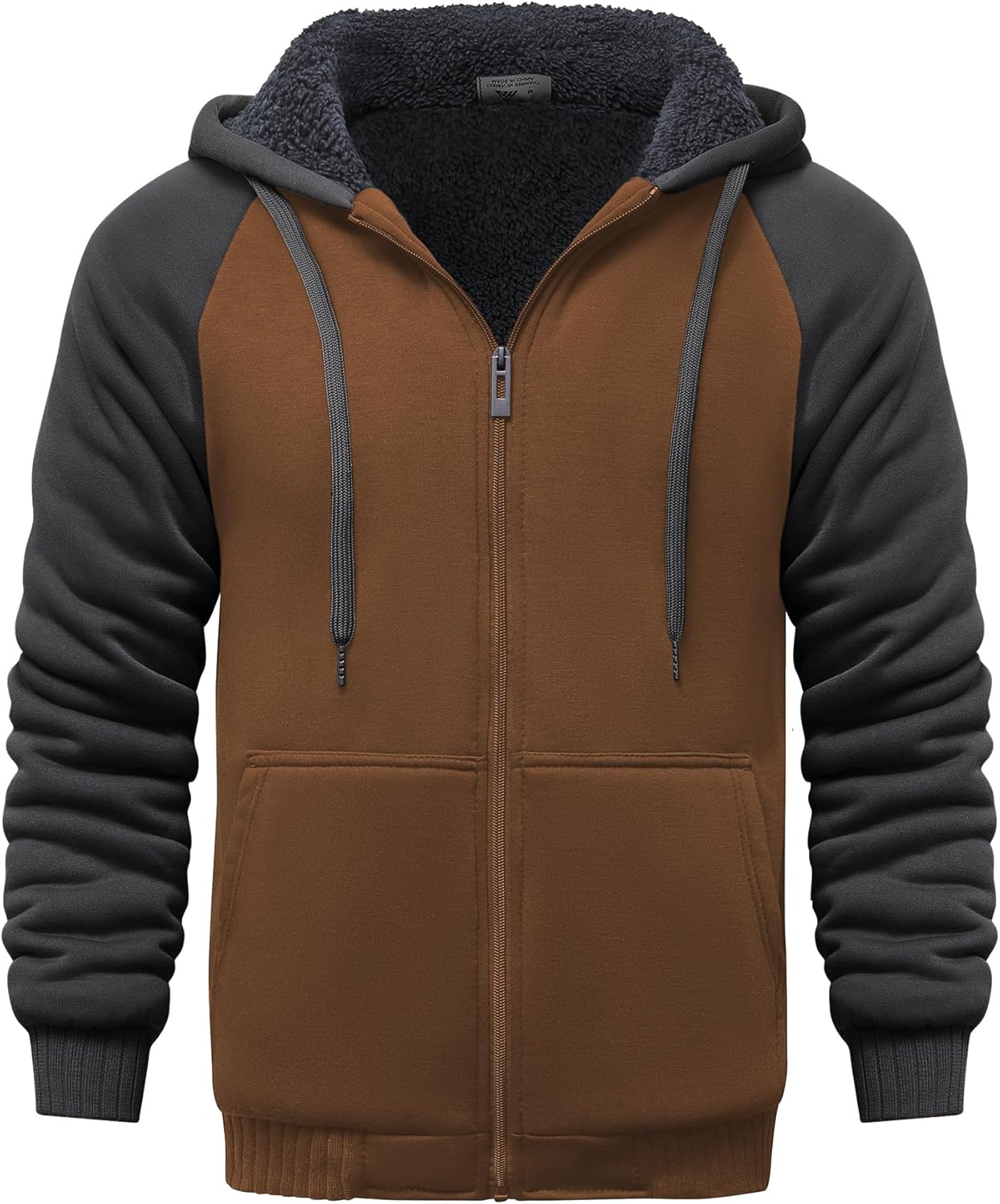 Men’s Fleece-Lined Zip Up Hoodie - By Tressivo