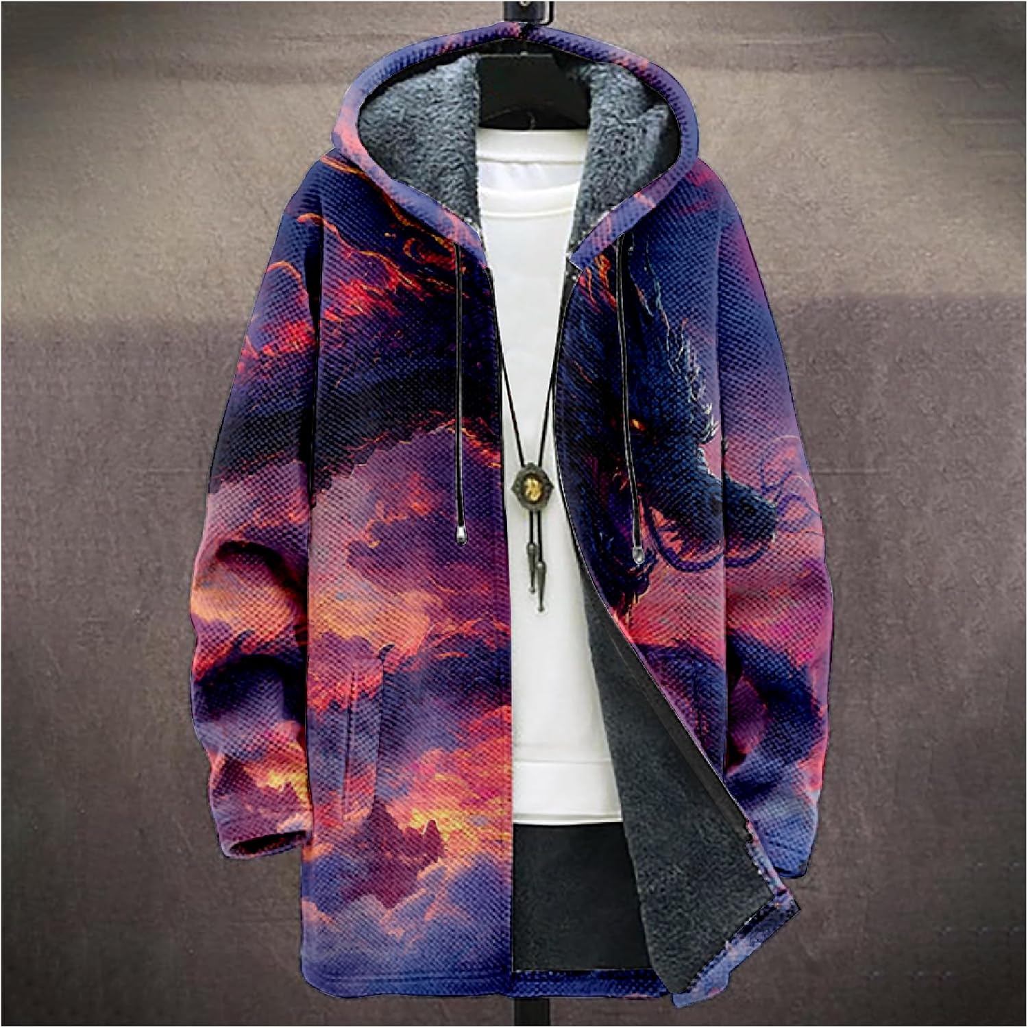 Mens Long Cardigan Hoodies - By Tressivo