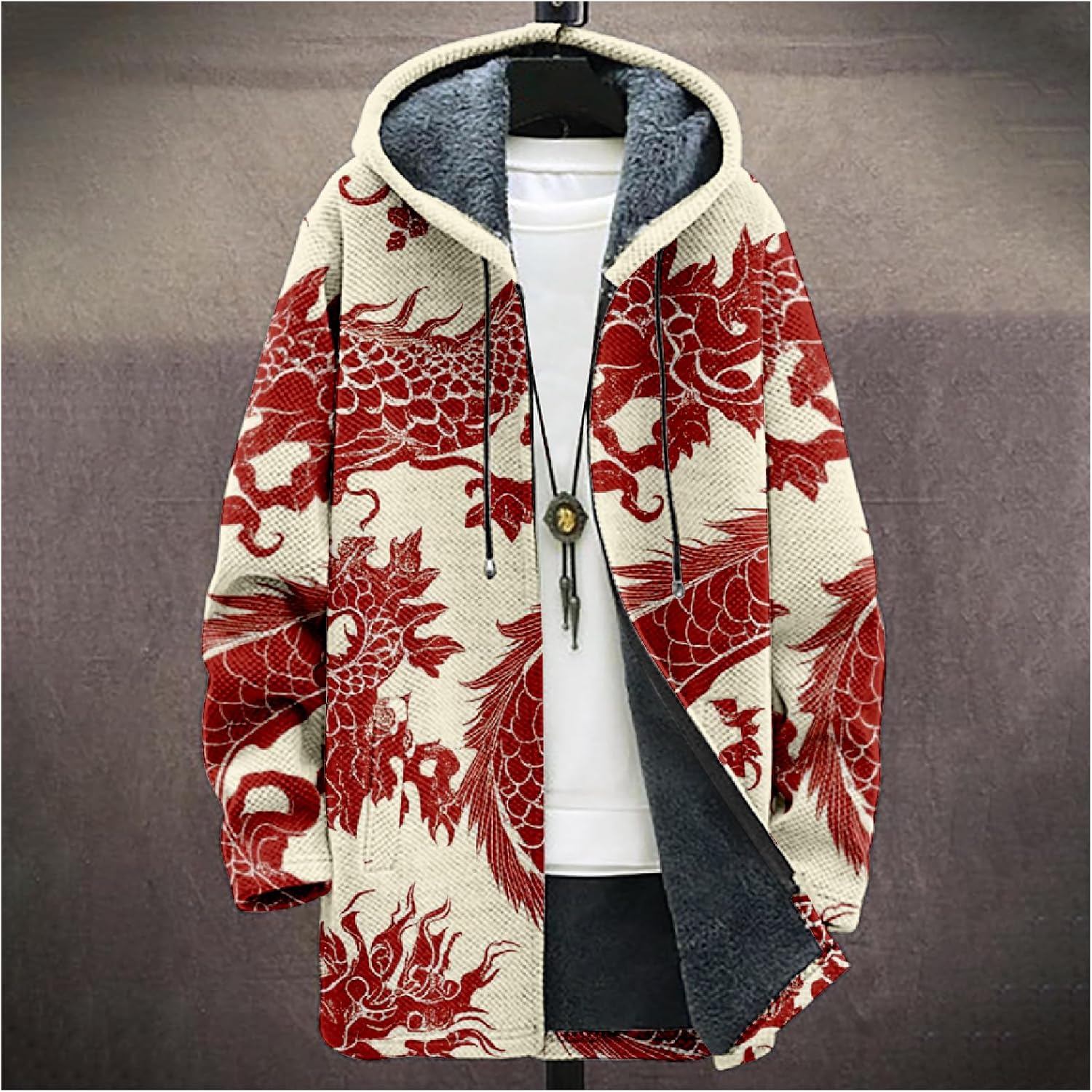 Mens Long Cardigan Hoodies - By Tressivo