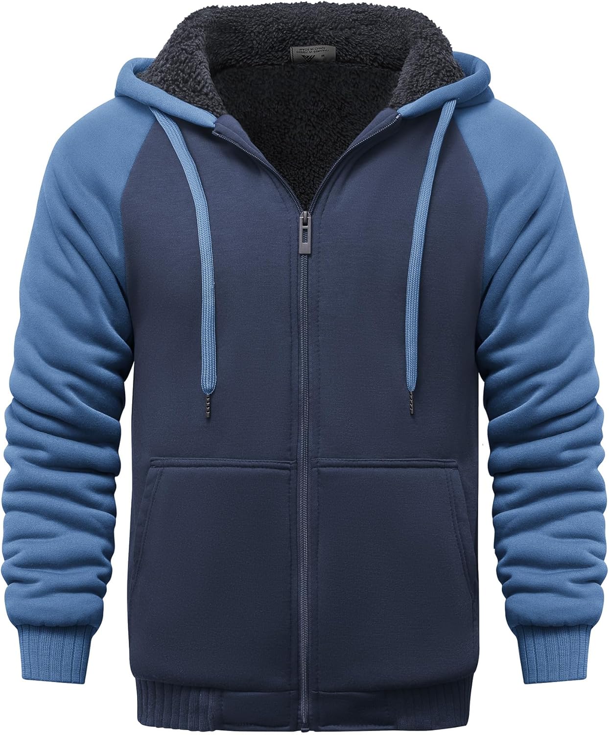 Men’s Fleece-Lined Zip Up Hoodie - By Tressivo