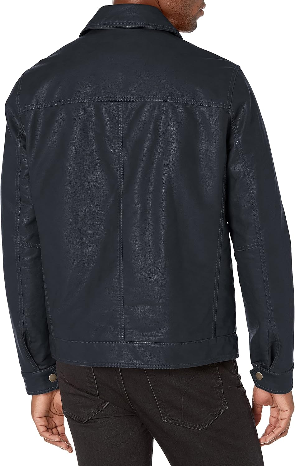 Men's Classic Faux Leather Jacket - By Tressivo