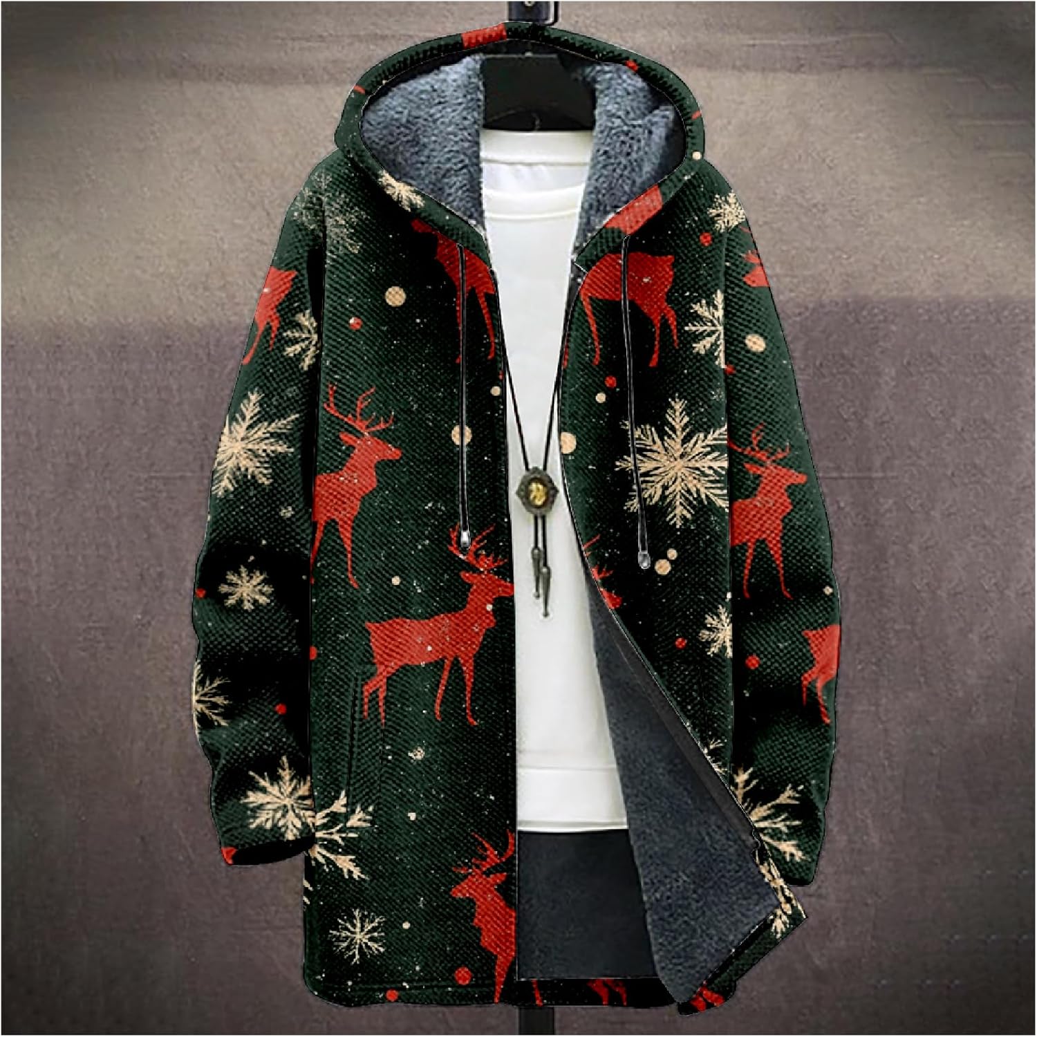 Mens Long Cardigan Hoodies - By Tressivo