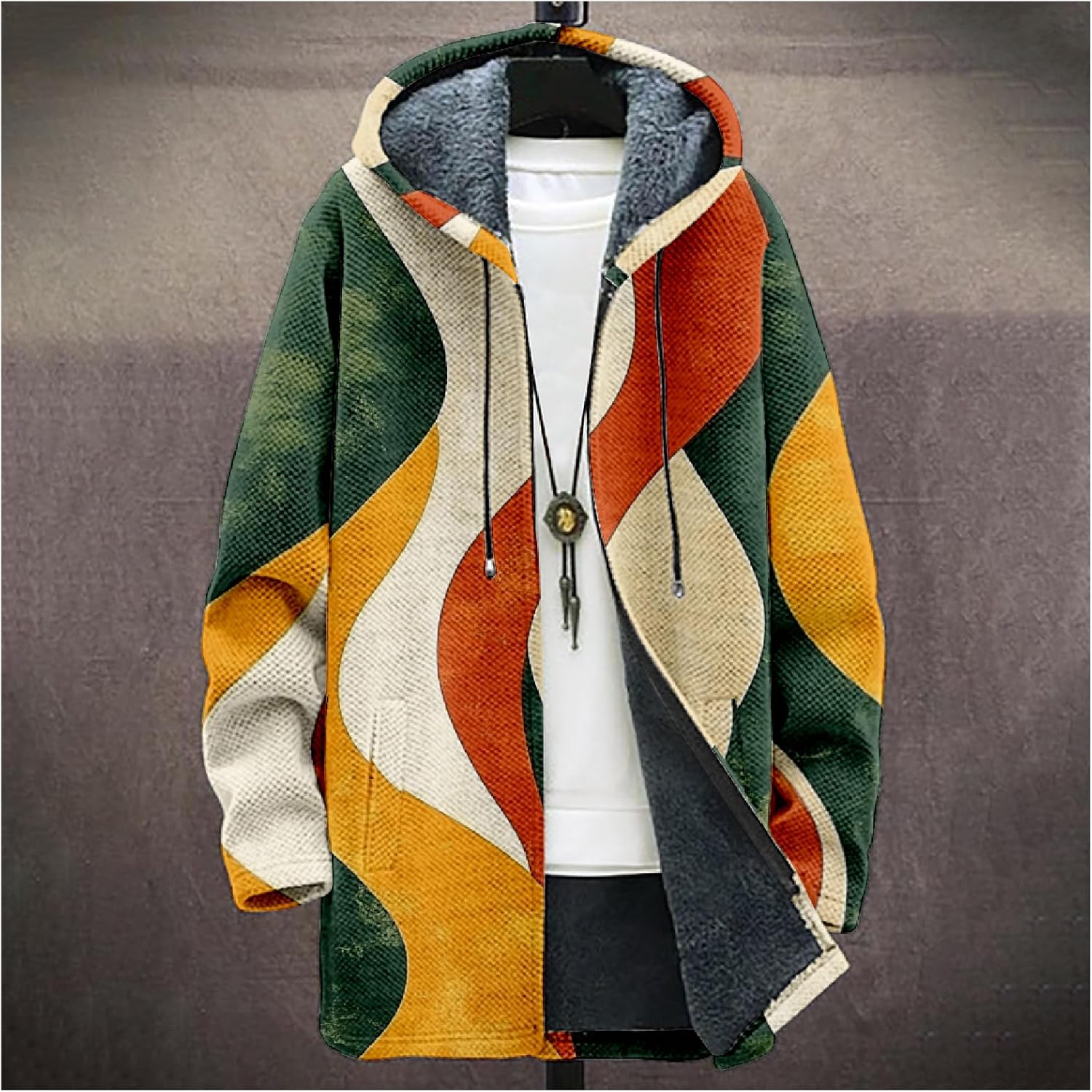 Mens Long Cardigan Hoodies - By Tressivo