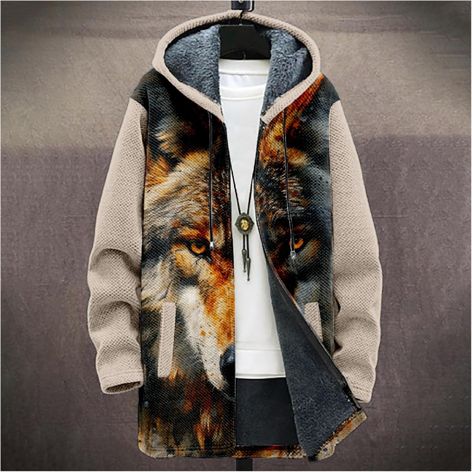 Mens Long Cardigan Hoodies - By Tressivo