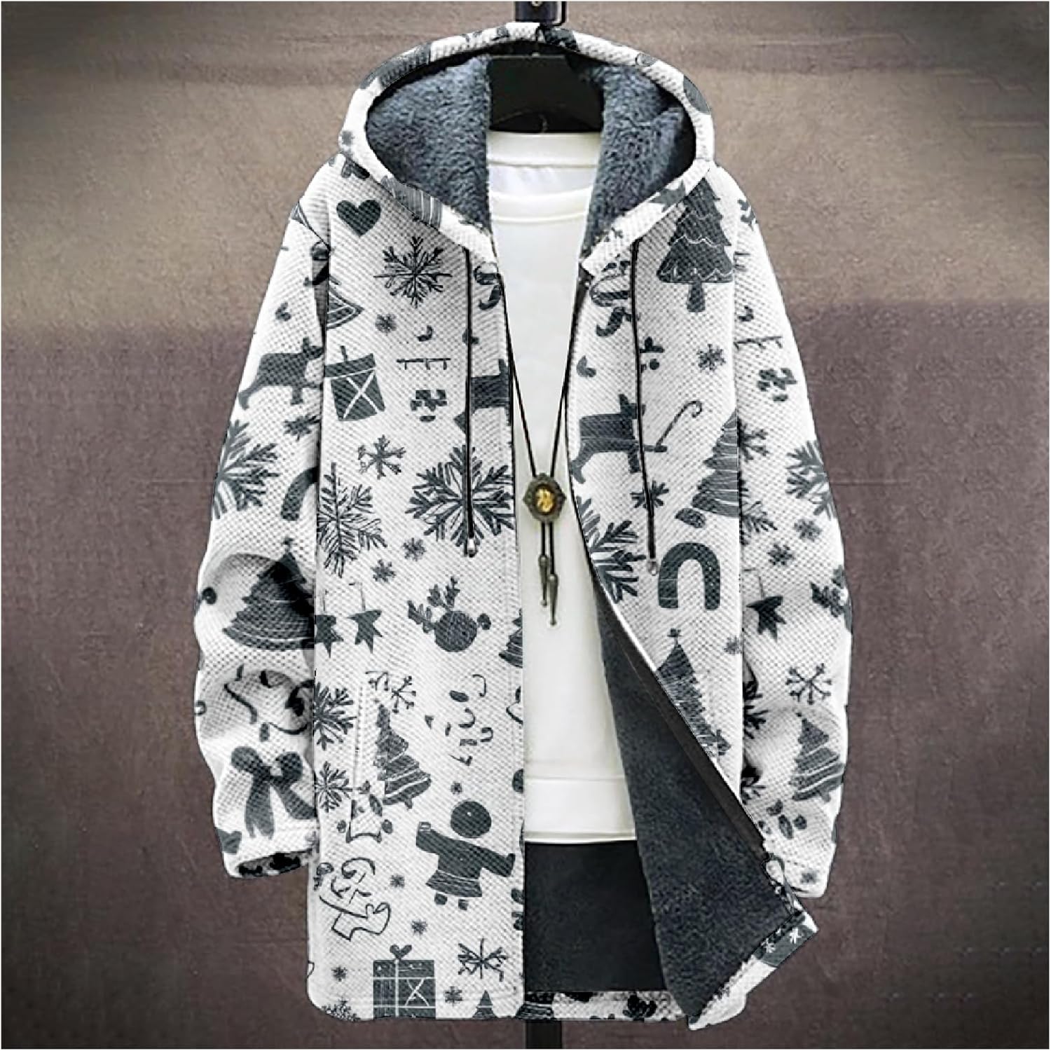 Mens Long Cardigan Hoodies - By Tressivo