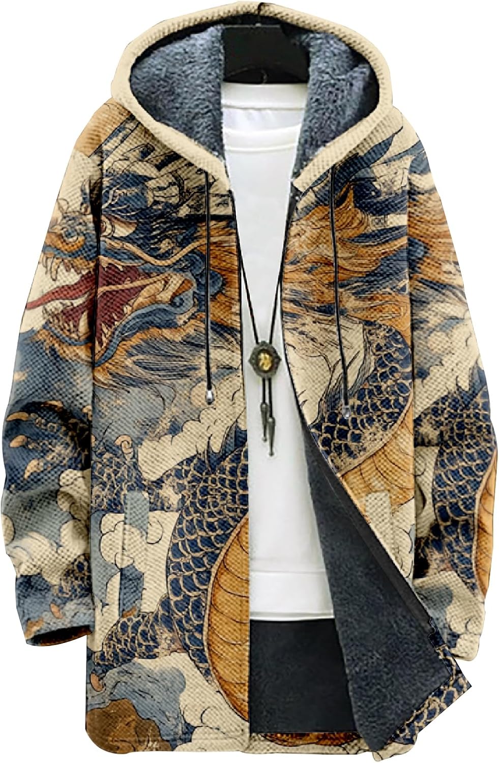 Mens Long Cardigan Hoodies - By Tressivo