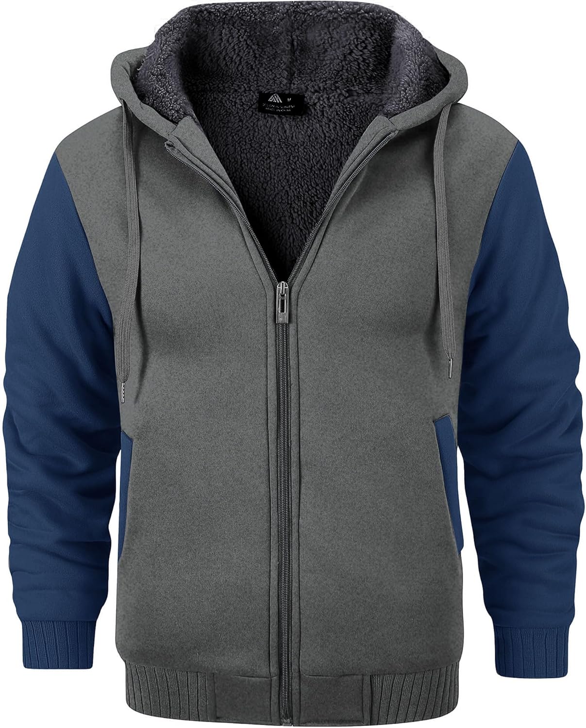 Men’s Fleece-Lined Zip Up Hoodie - By Tressivo