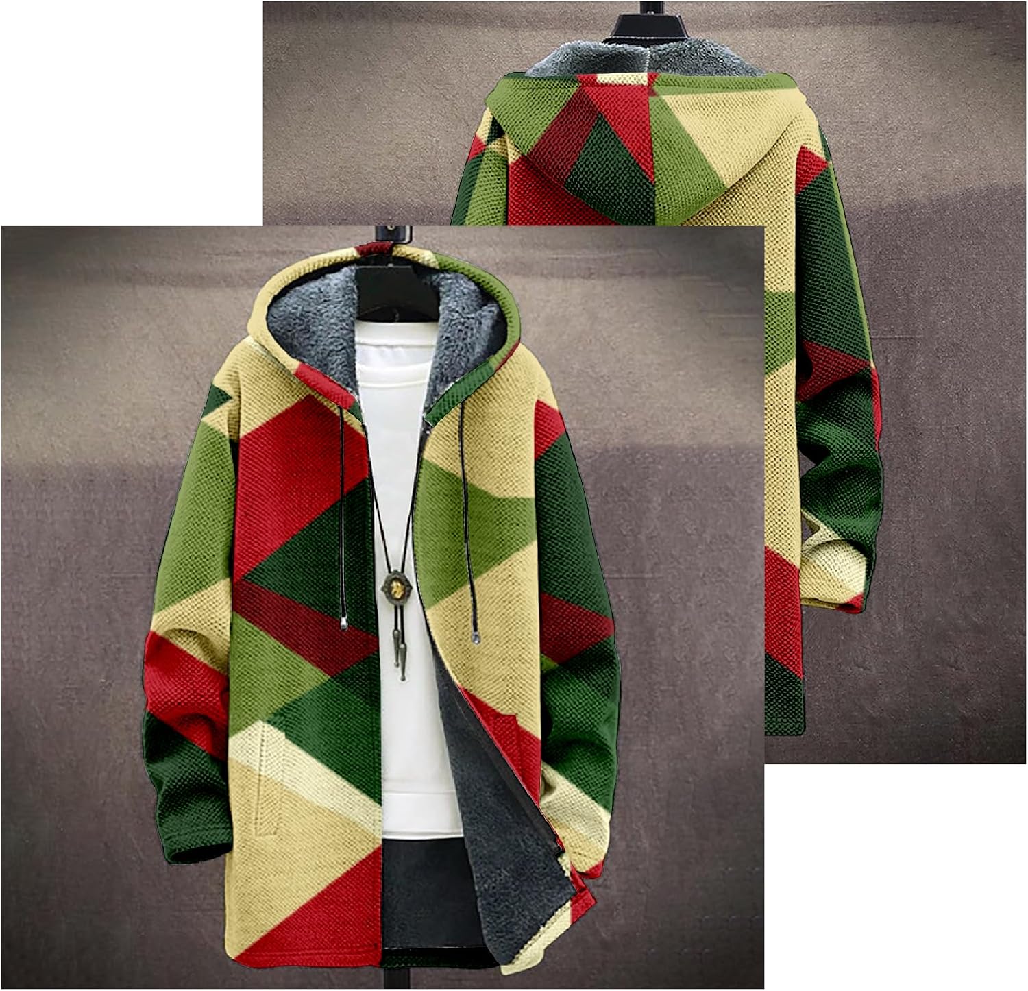 Mens Long Cardigan Hoodies - By Tressivo