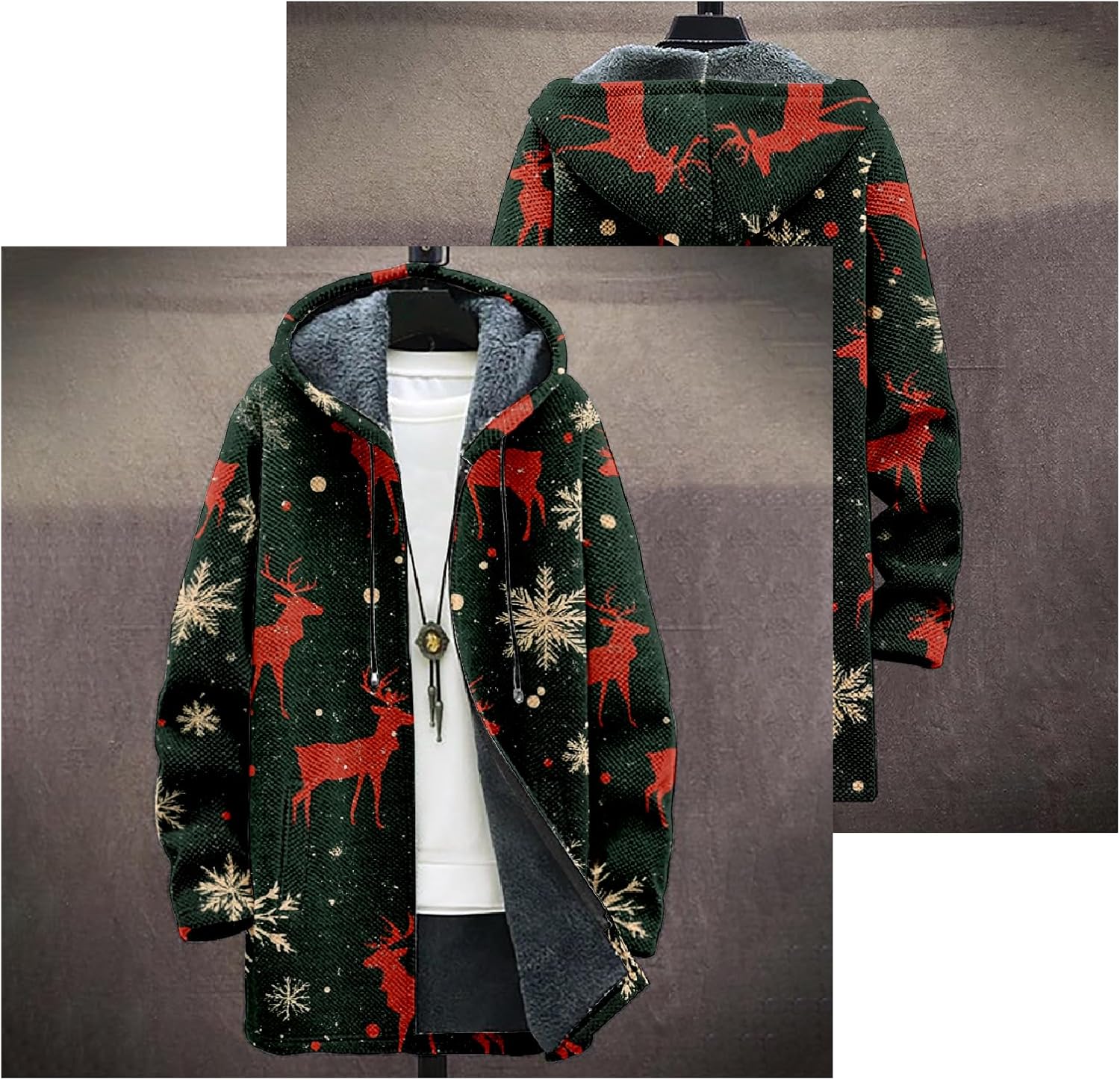 Mens Long Cardigan Hoodies - By Tressivo