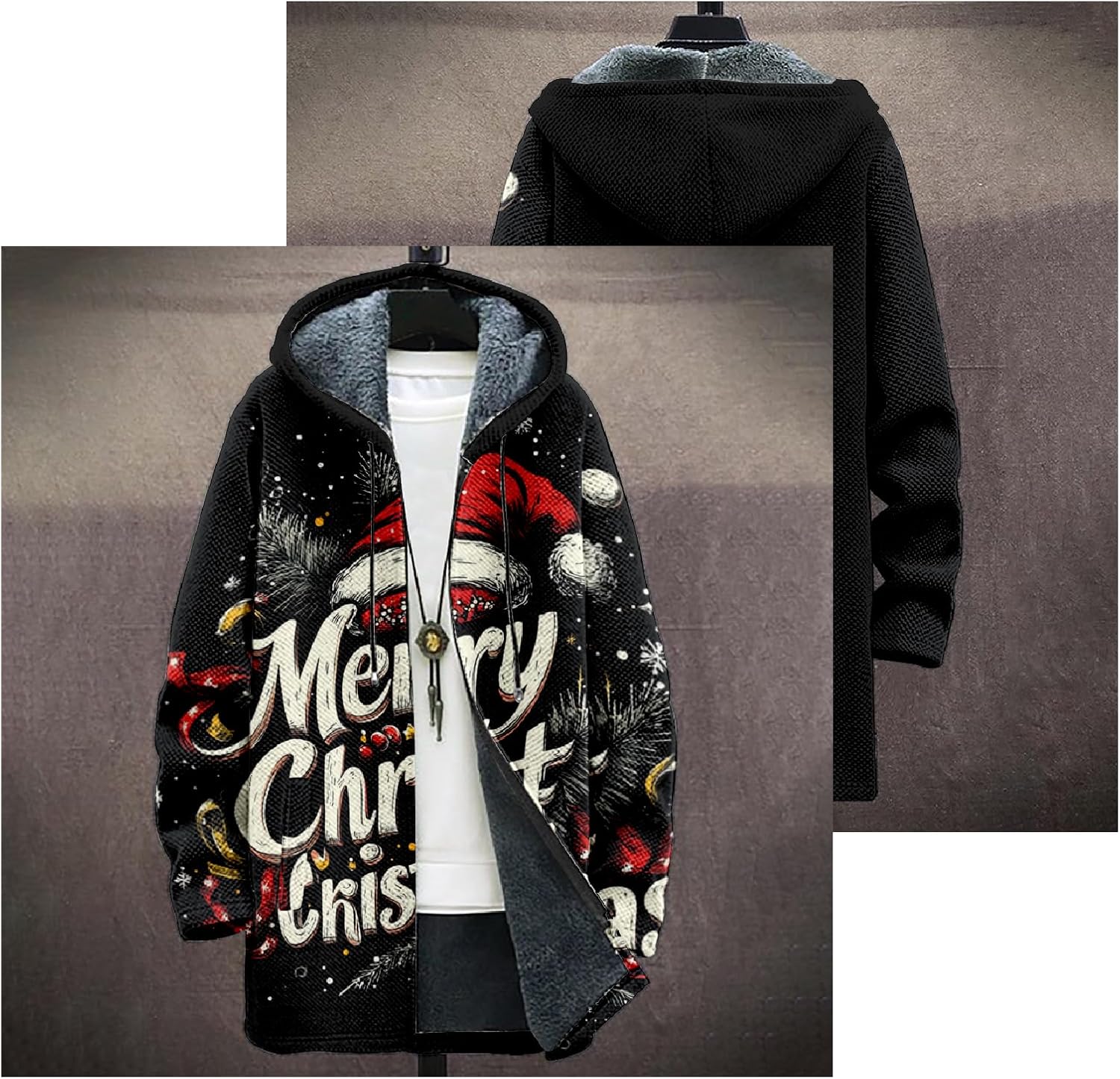 Mens Long Cardigan Hoodies - By Tressivo