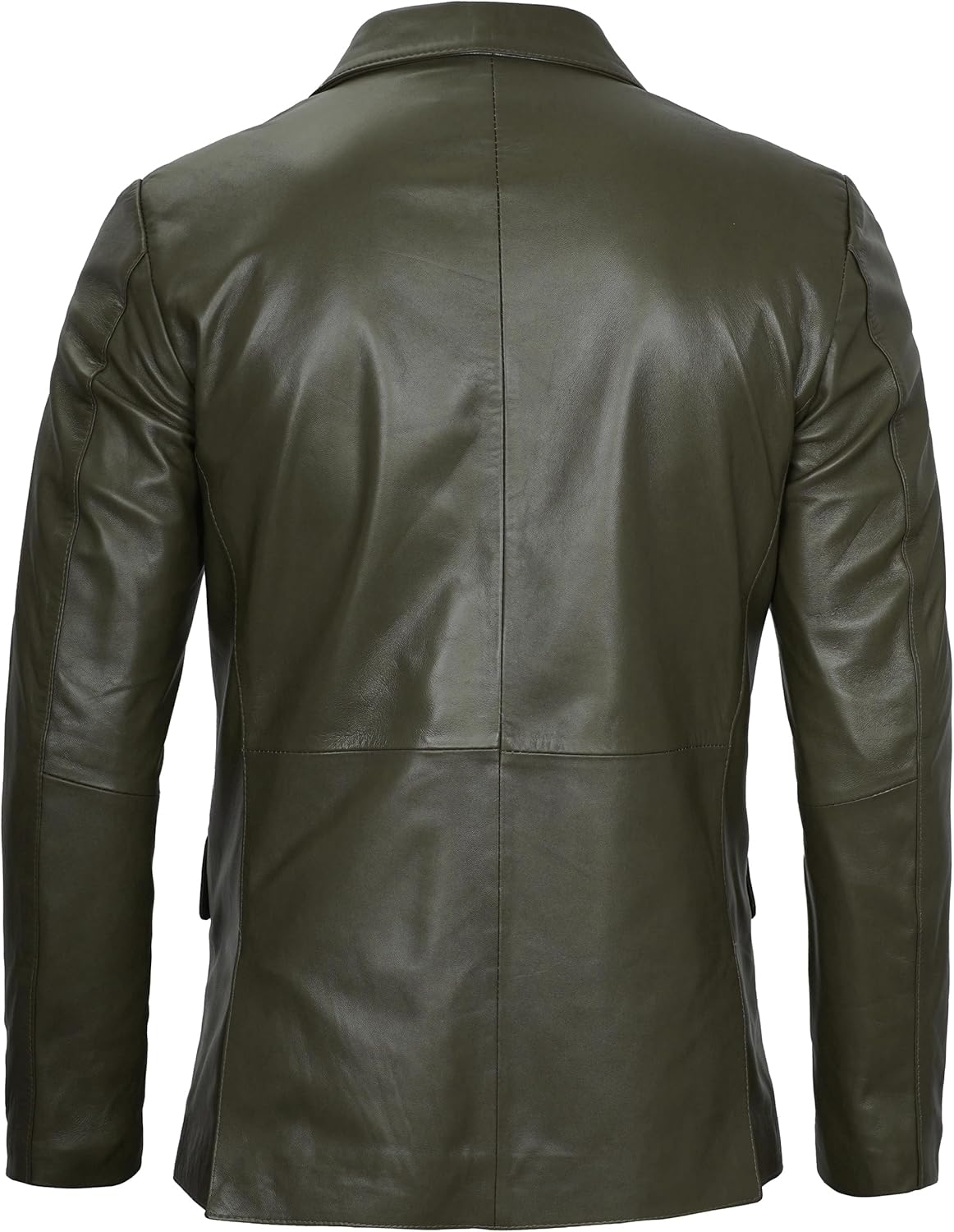 Leather Blazer for Men - Black & Brown Real Lambskin Casual Men's Leather Jacket Coats - By Tressivo