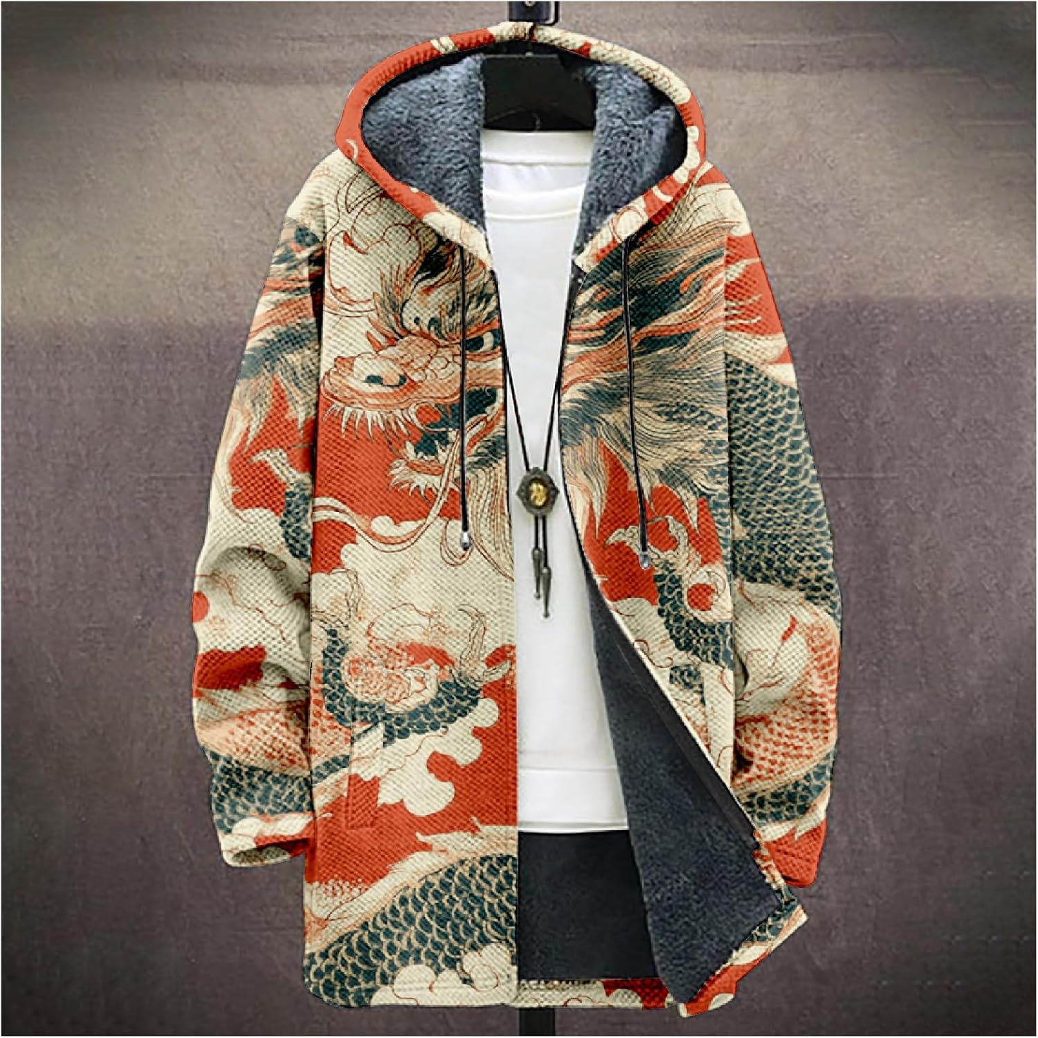 Mens Long Cardigan Hoodies - By Tressivo