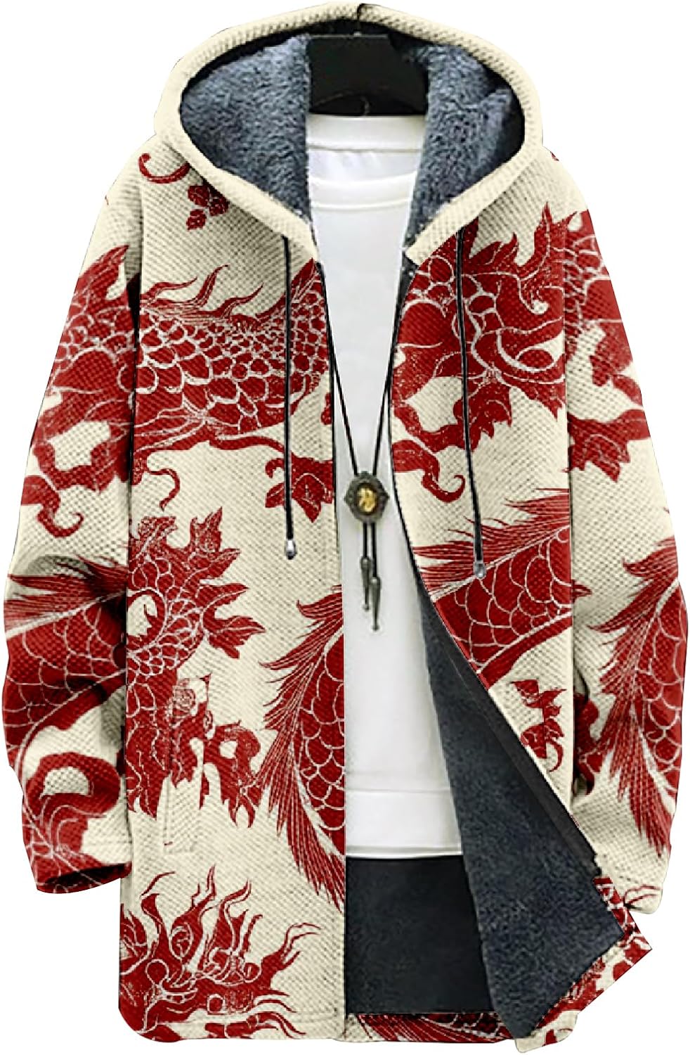 Mens Long Cardigan Hoodies - By Tressivo