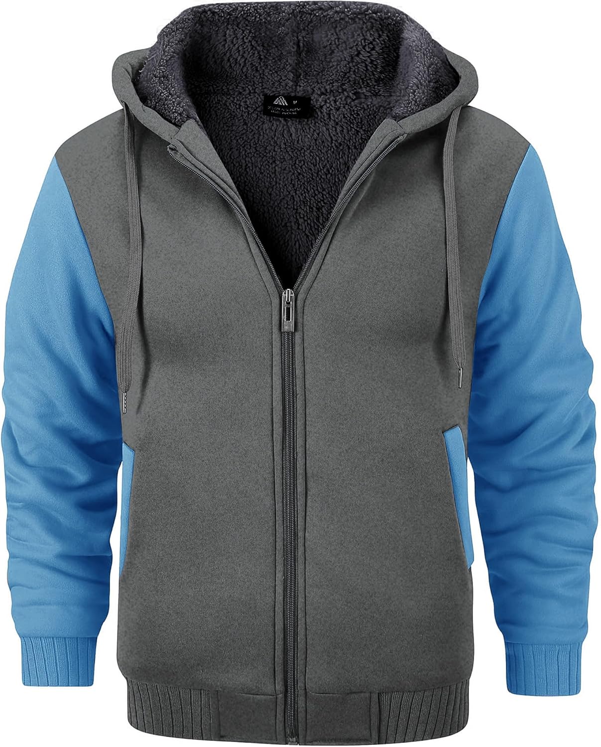 Men’s Fleece-Lined Zip Up Hoodie - By Tressivo