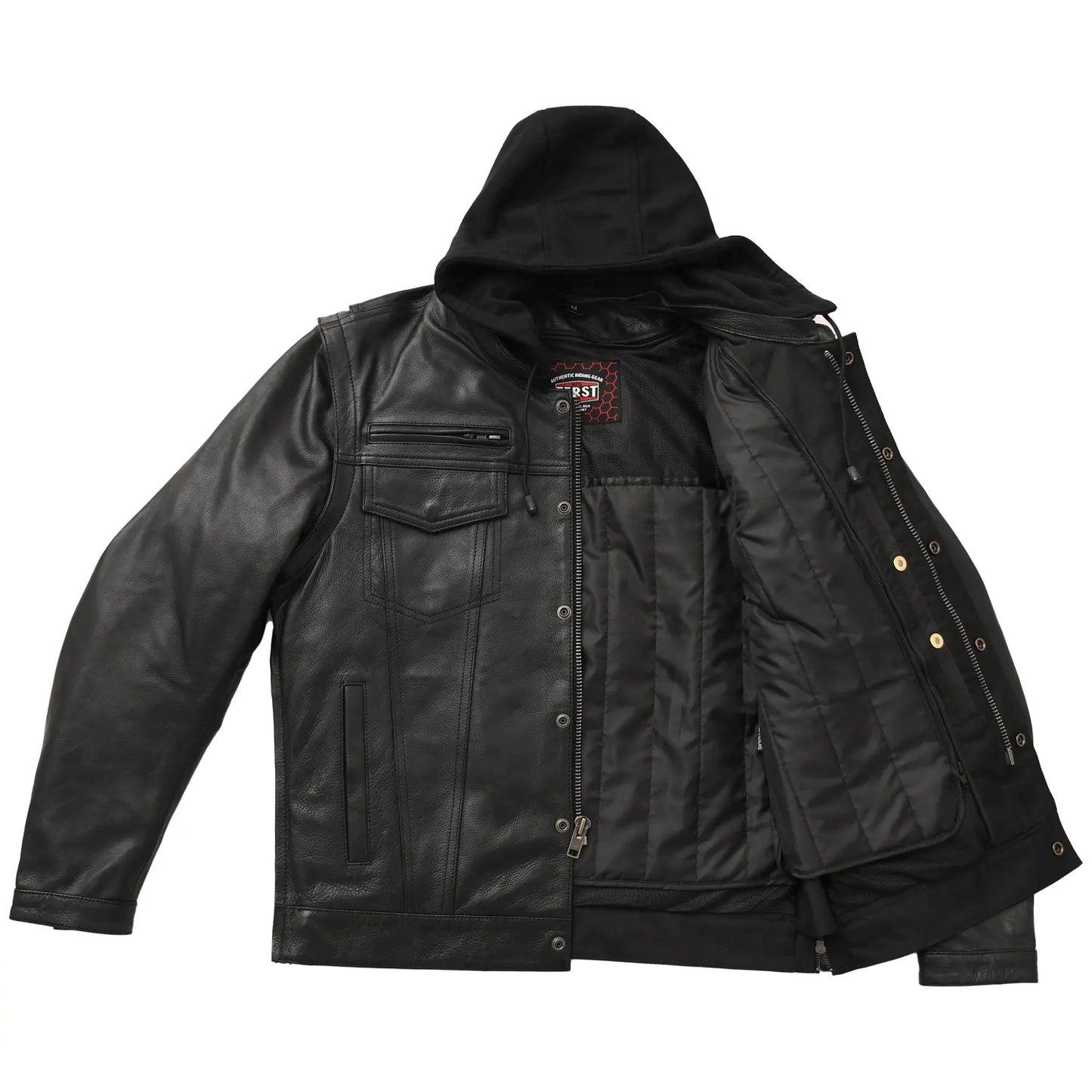 Tressivo-Nightstrike Men’s Motorcycle Leather Jacket - Tressivo