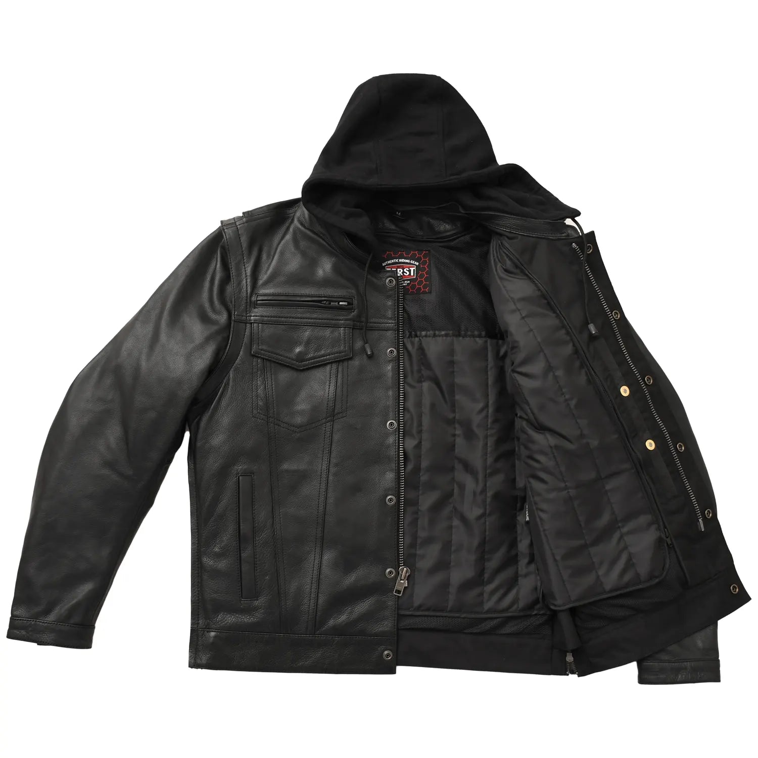 Tressivo-Nightstrike Men’s Motorcycle Leather Jacket - Tressivo