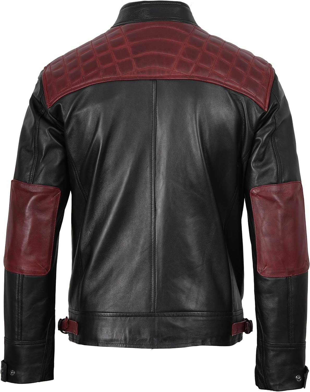 Decrum Leather Jacket Men - Cafe Racer Style - By Tressivo
