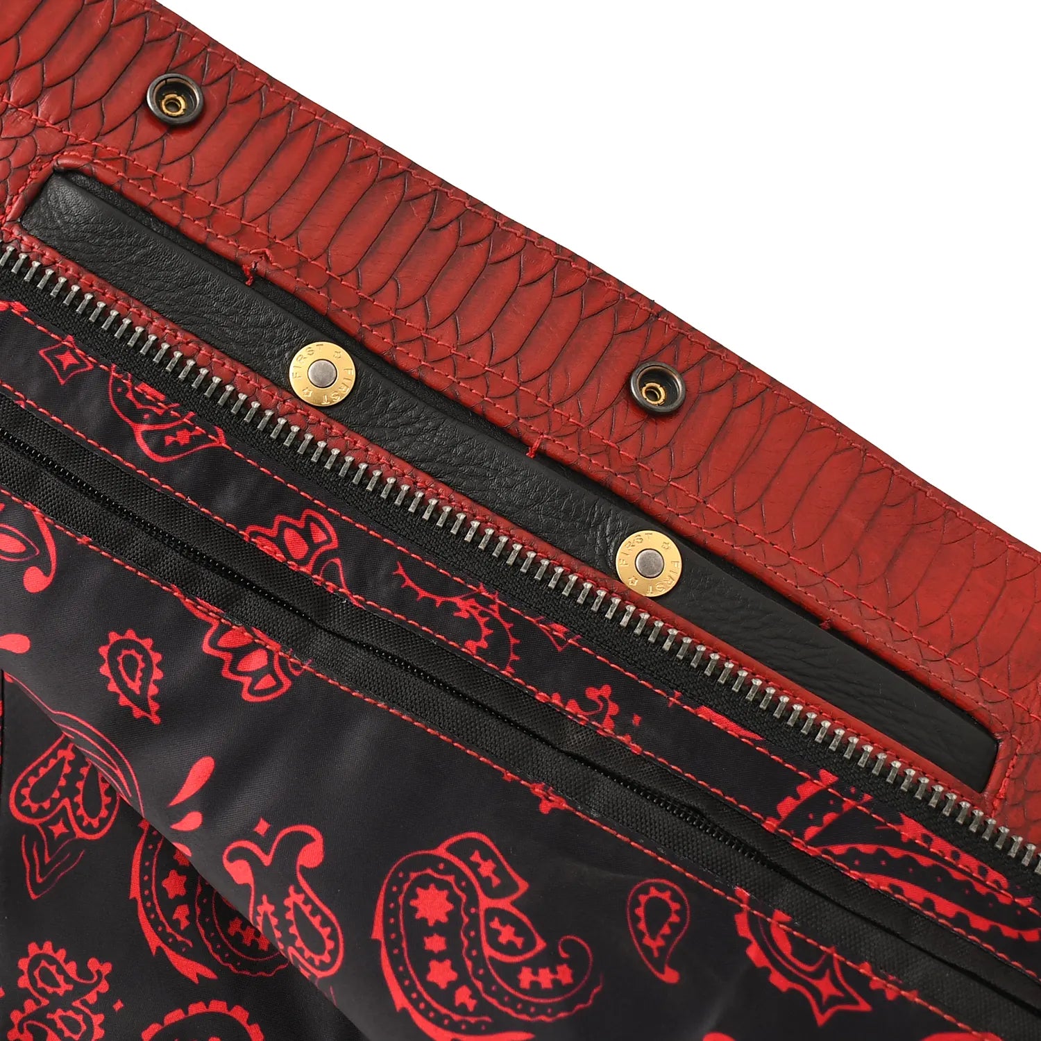 Tressivo-Kingsnake Men’s Motorcycle Leather Vest - Tressivo