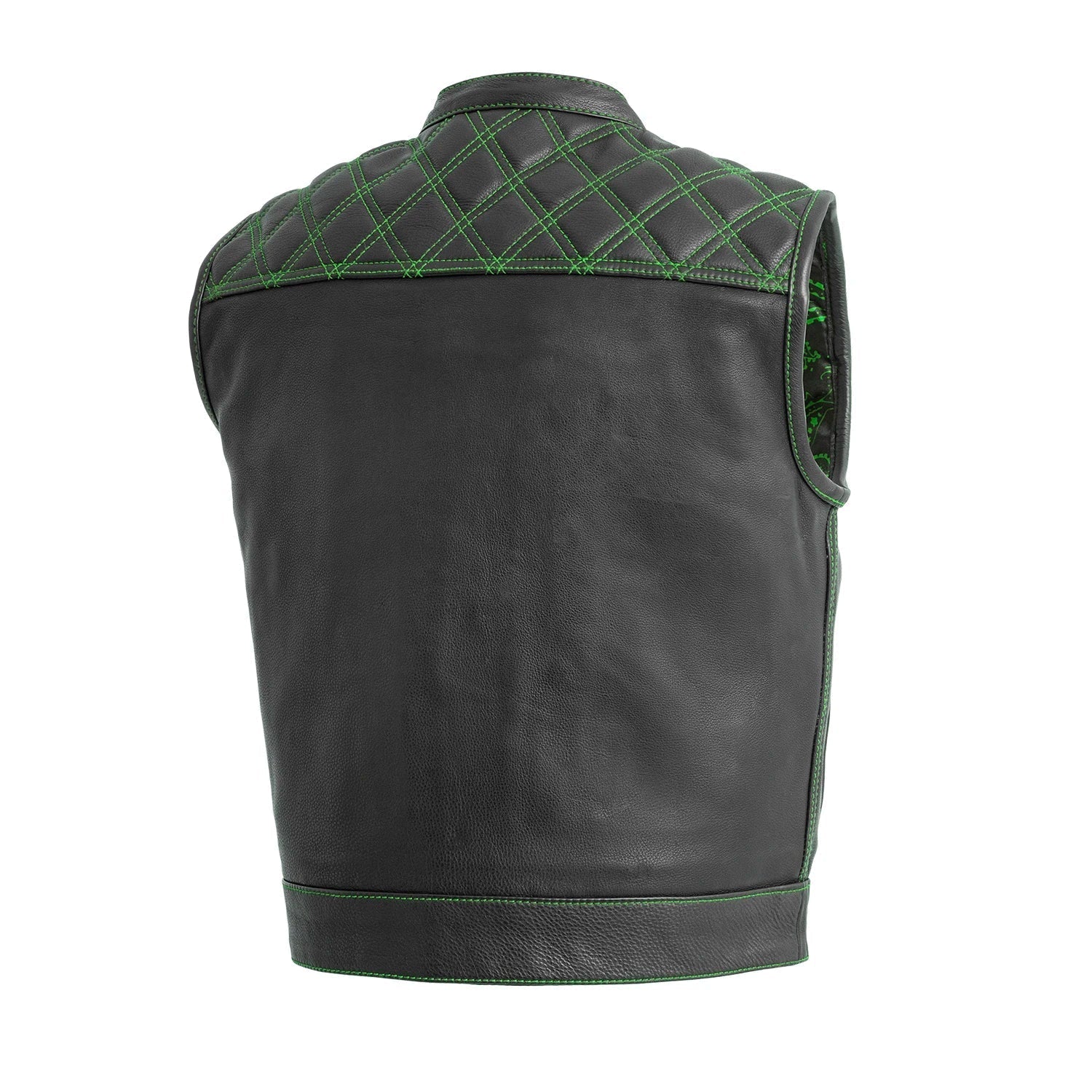 Tressivo-Upside Men's Club Style Leather Vest - Tressivo