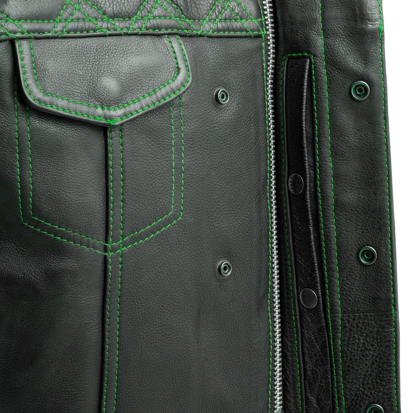 Tressivo-Upside Men's Club Style Leather Vest - Tressivo