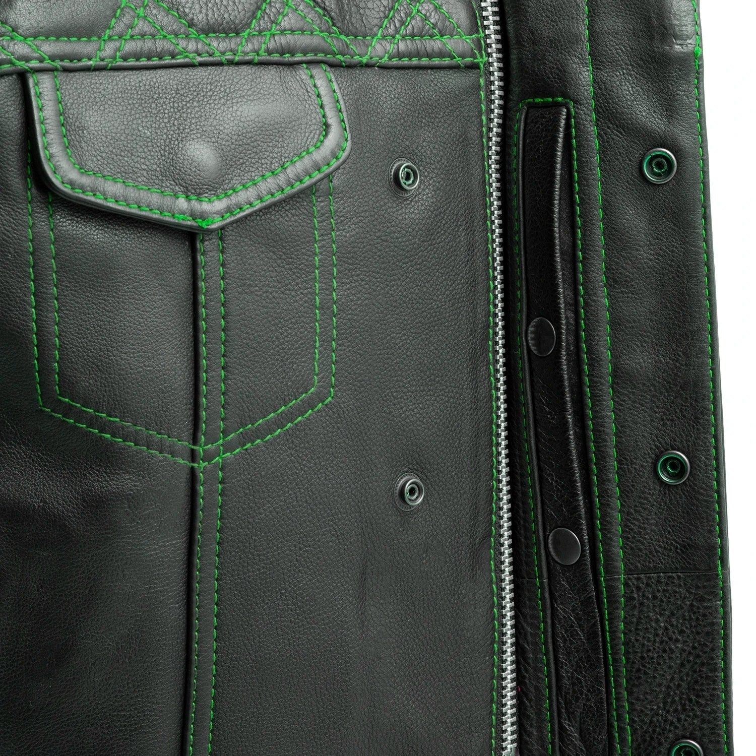 Tressivo-Upside Men's Club Style Leather Vest - Tressivo