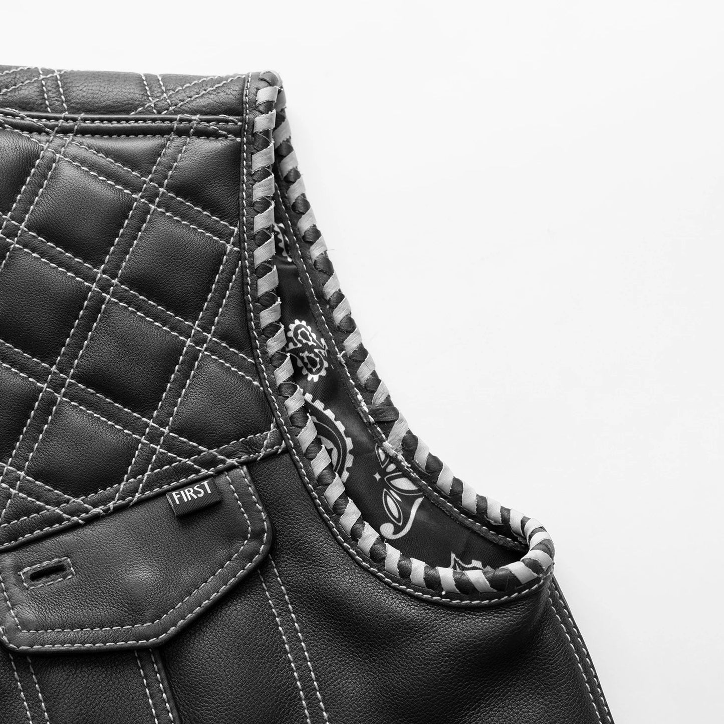 Tressivo-Sinister - Men's Motorcycle Leather Vest - Tressivo