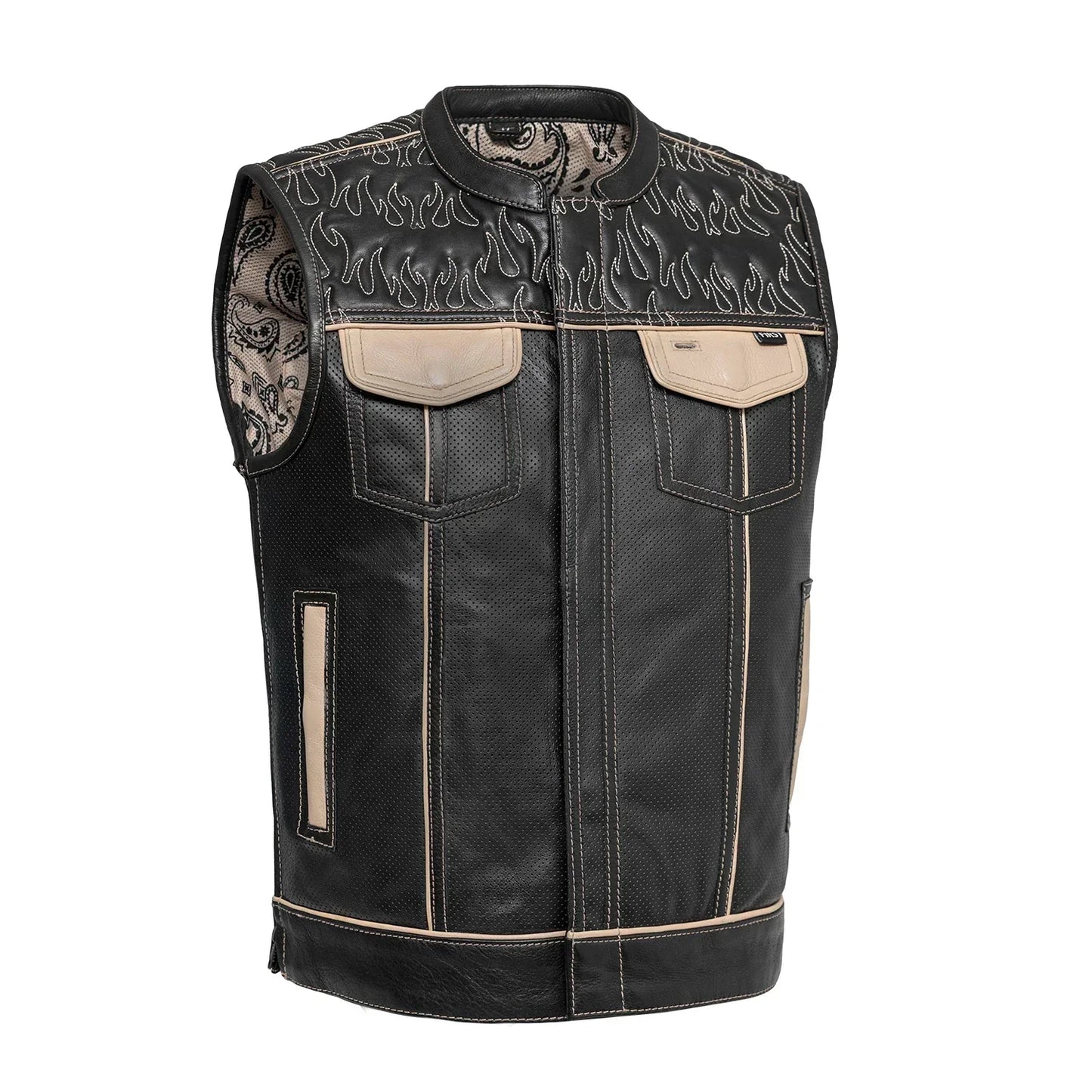 Tressivo-Inferno Rogue Men's Leather Vest (Limited Edition) - Tressivo