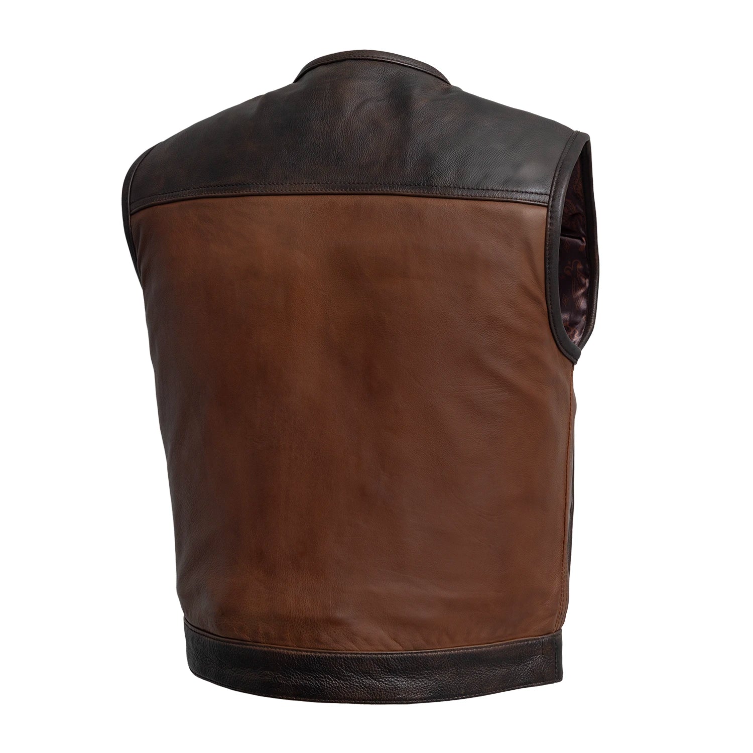 Tressivo-Lowside Rider Men's Motorcycle Leather Vest - Tressivo