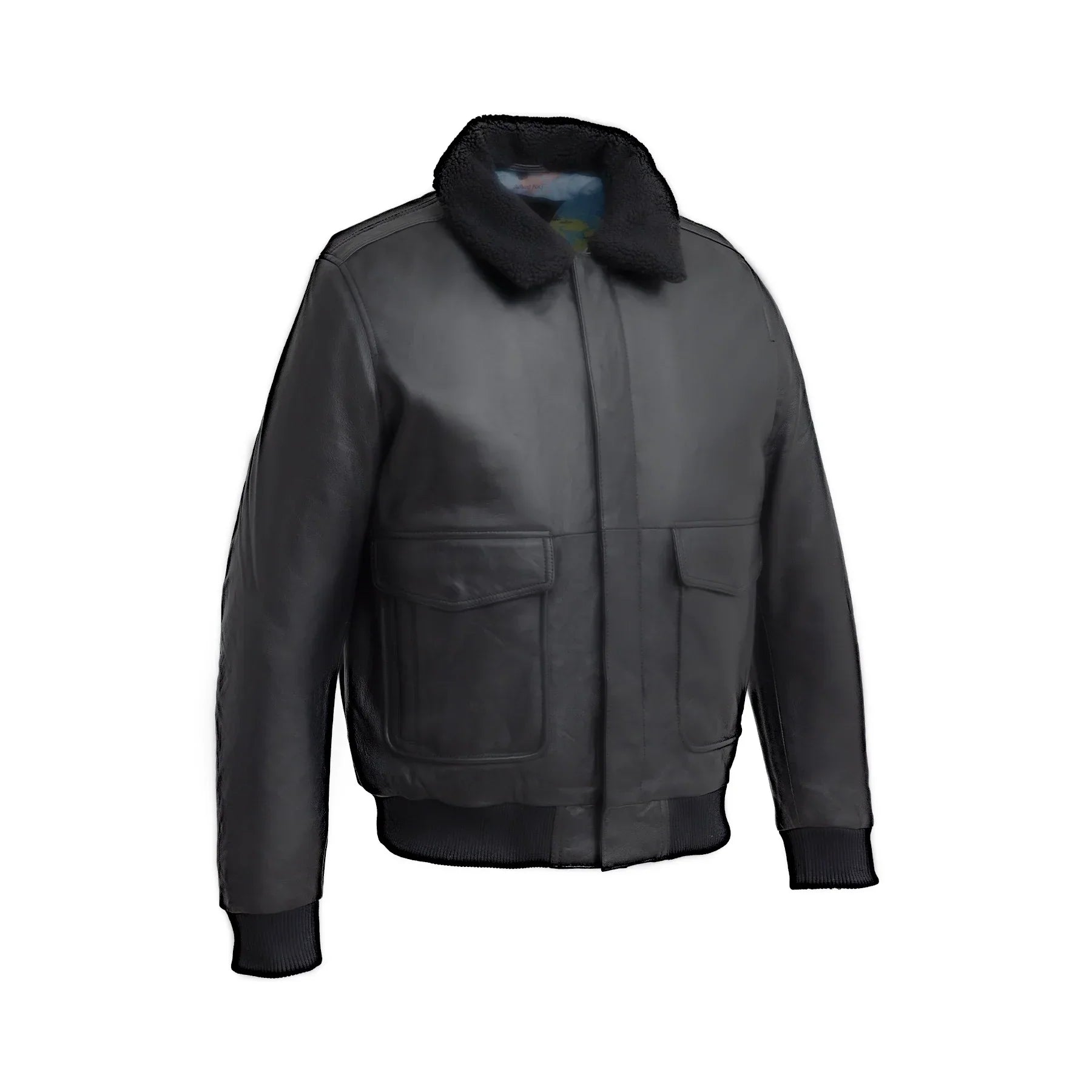 Tressivo-Baron Mens Bomber Leather Jacket - Tressivo