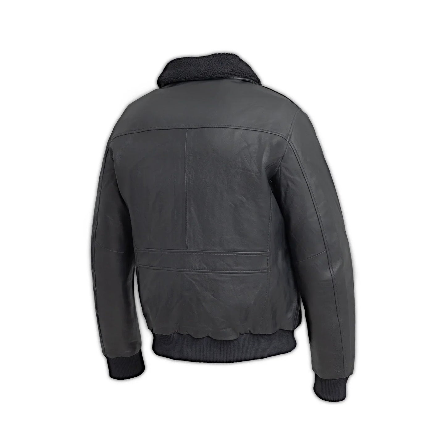 Tressivo-Baron Mens Bomber Leather Jacket - Tressivo