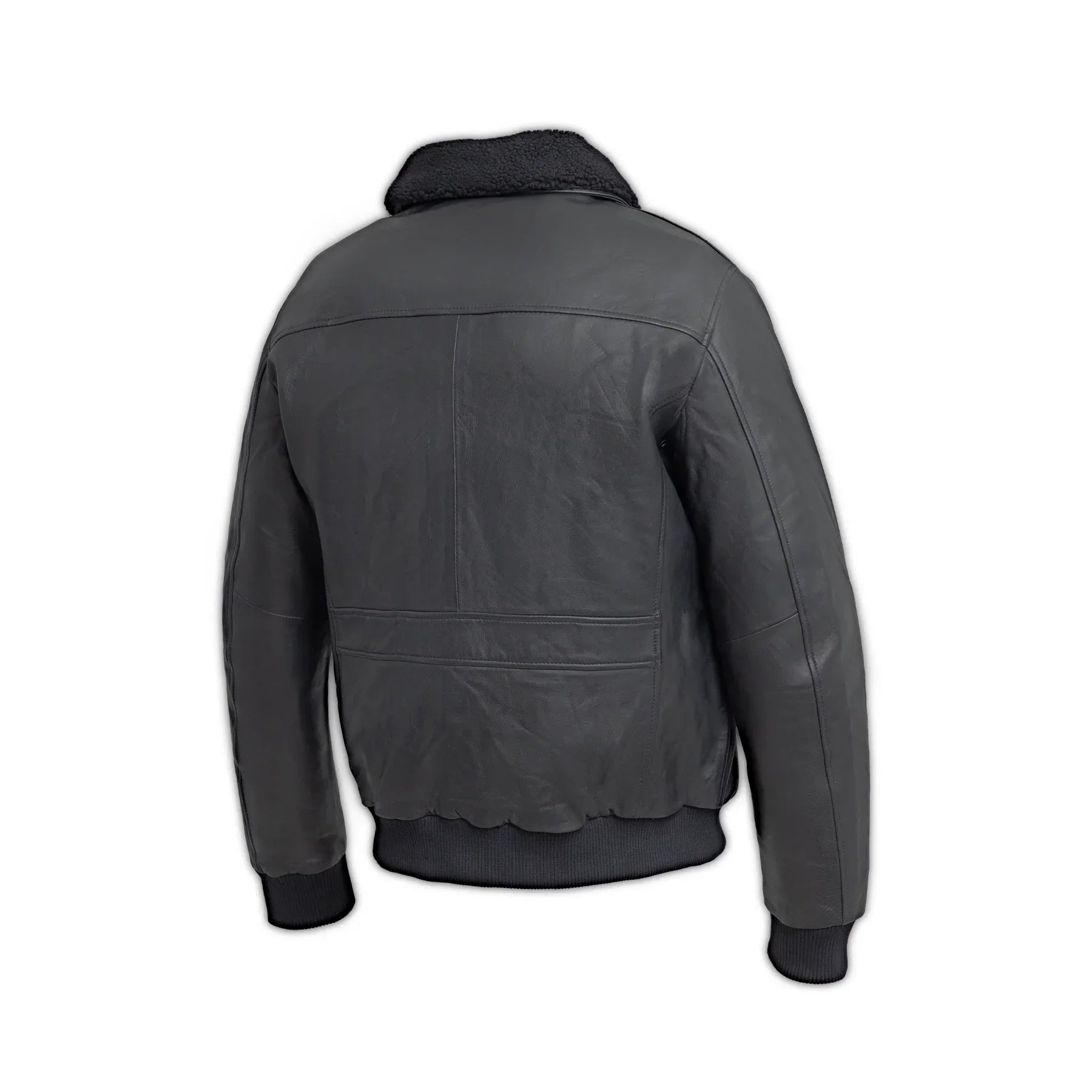 Tressivo-Baron Mens Bomber Leather Jacket - Tressivo