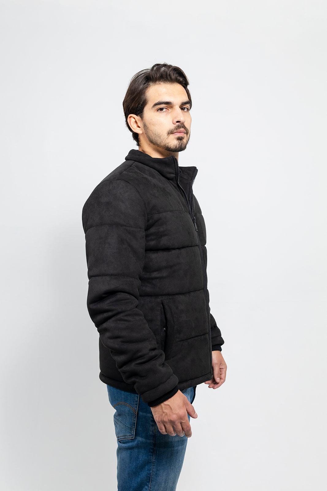 Tressivo-Brady Men's Vegan Faux Suede Jacket - Tressivo