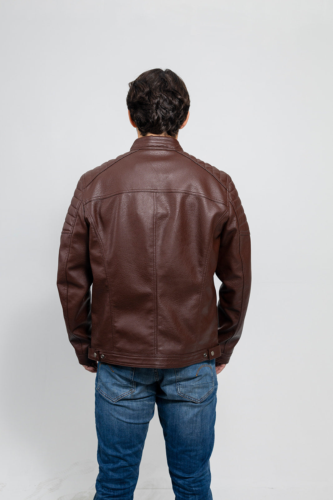 Tressivo-Logan Men's Vegan Faux Leather Jacket - Tressivo