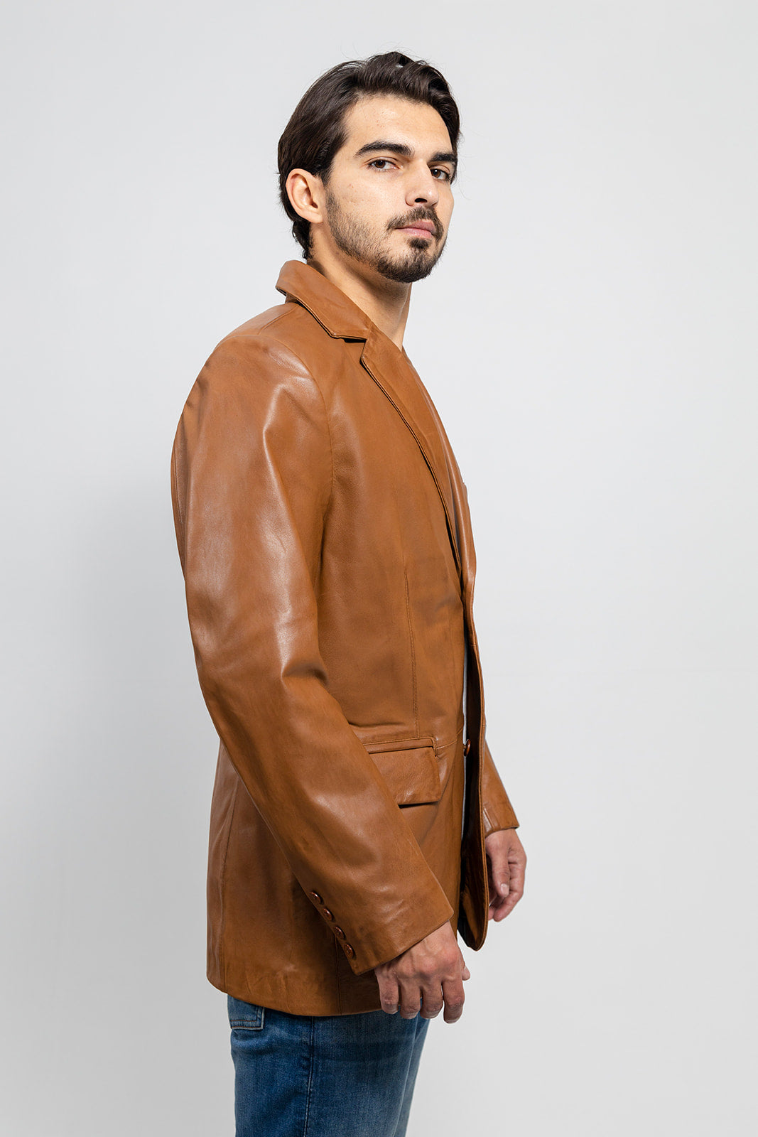 Tressivo-Esquire Mens Leather Jacket - Tressivo