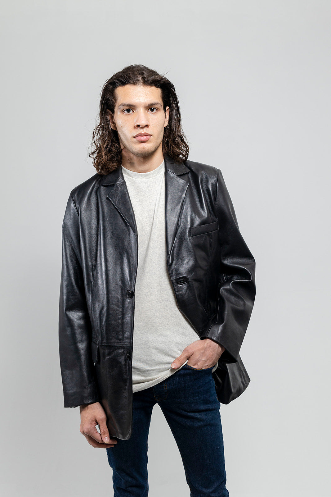 Tressivo-Esquire Mens Leather Jacket - Tressivo
