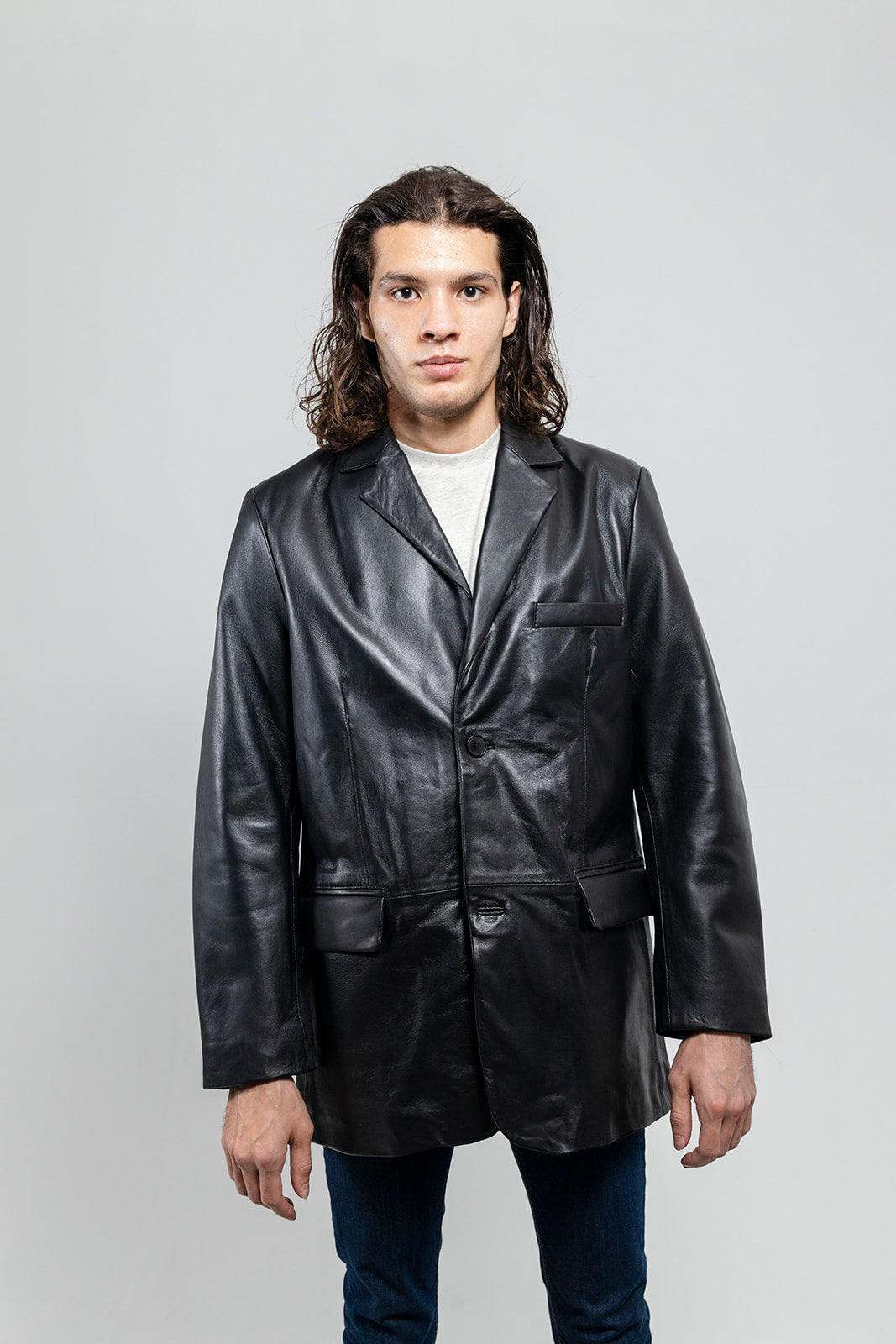 Tressivo-Esquire Mens Leather Jacket - Tressivo