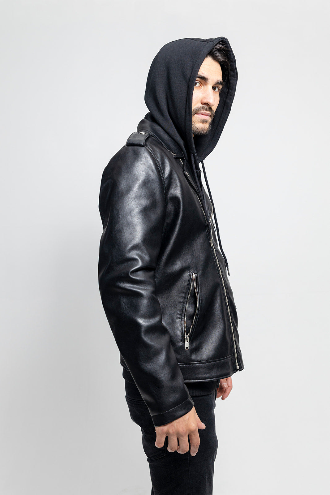 Tressivo-Ralph Men's Vegan Faux Leather Jacket - Tressivo