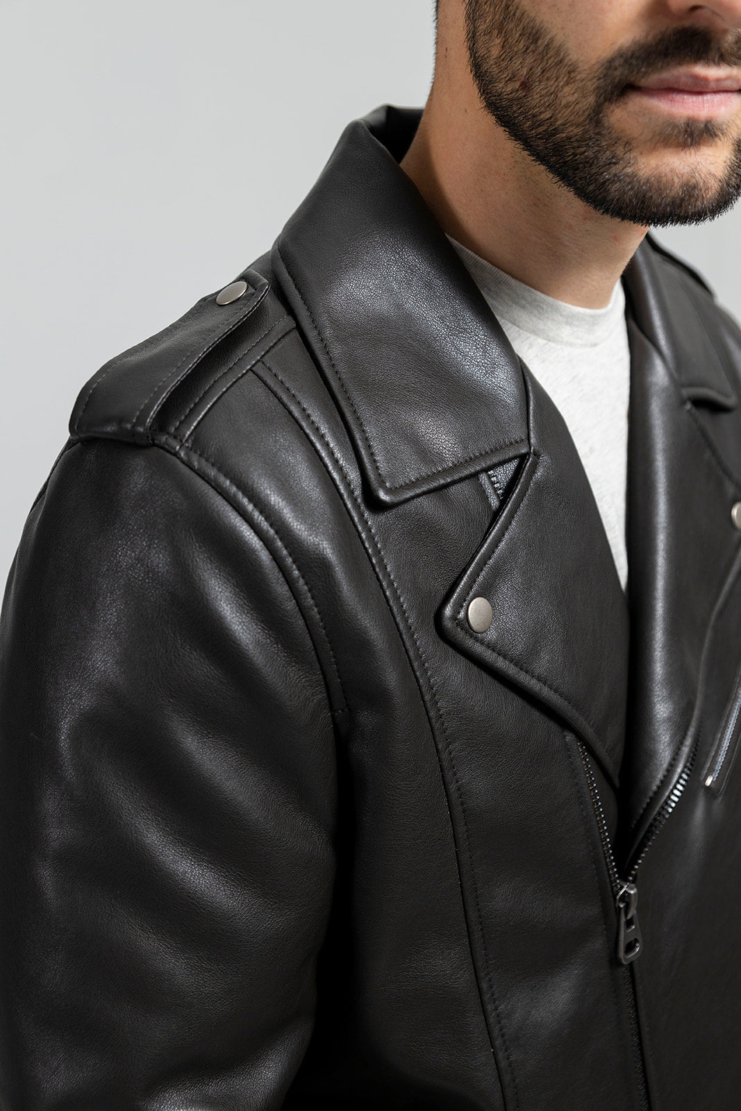 Tressivo-Nash Vegan Faux Leather Jacket - Tressivo