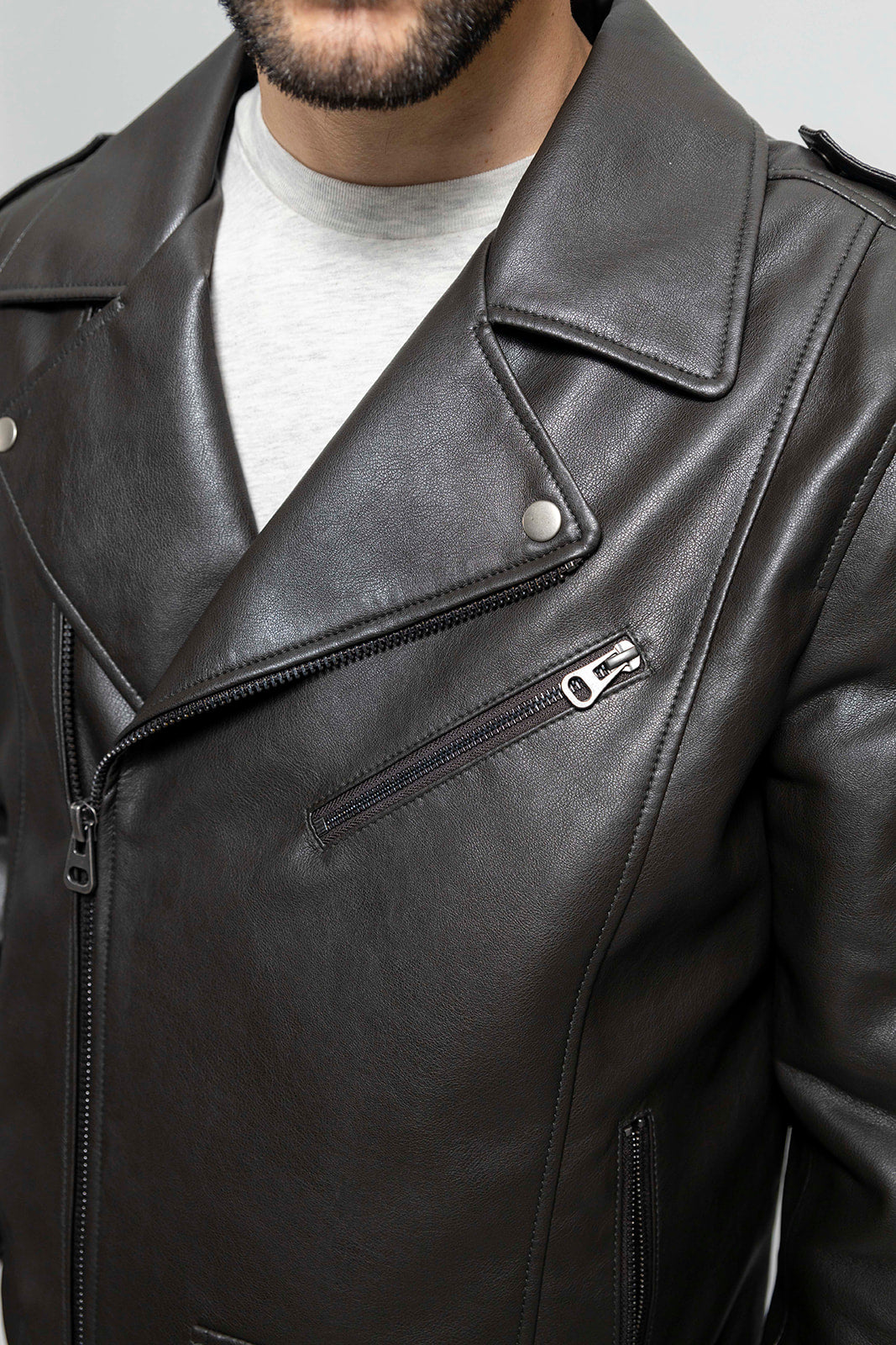 Tressivo-Nash Vegan Faux Leather Jacket - Tressivo