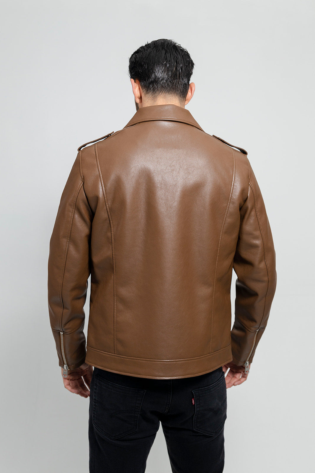 Tressivo-Nash Vegan Faux Leather Jacket - Tressivo