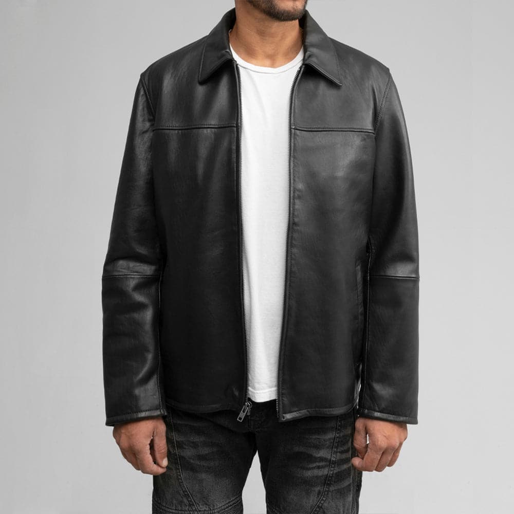 Tressivo-Anderson Men's Cowhide Leather Jacket - Tressivo