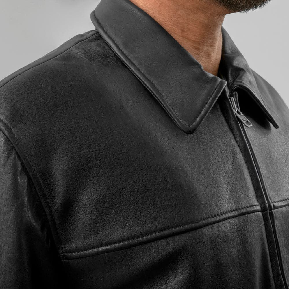 Tressivo-Anderson Men's Cowhide Leather Jacket - Tressivo