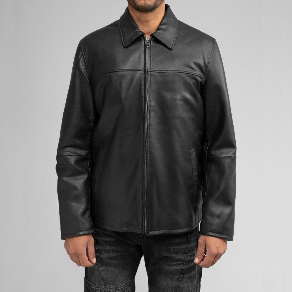 Tressivo-Anderson Men's Cowhide Leather Jacket - Tressivo