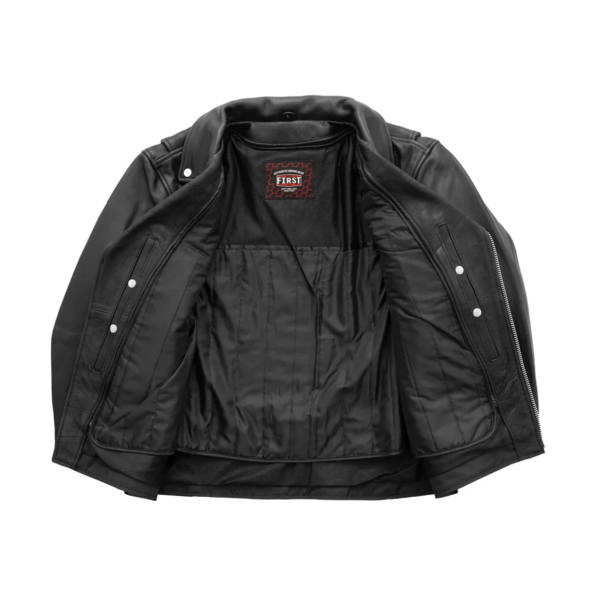 Tressivo-Arnold Men's Motorcycle Leather Jacket - Tressivo