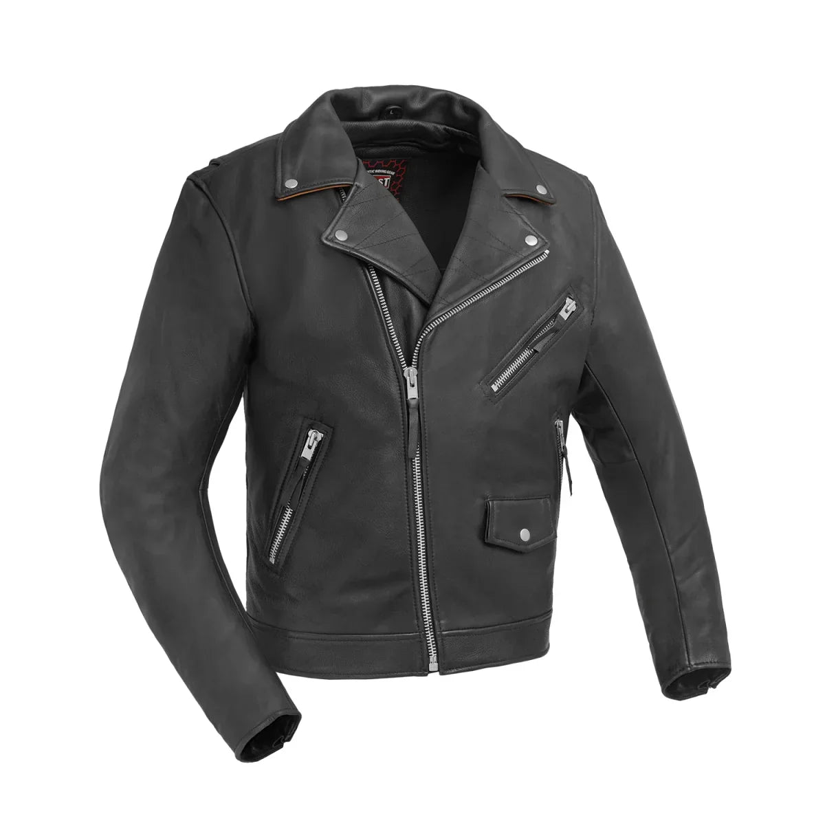 Tressivo-Arnold Men's Motorcycle Leather Jacket - Tressivo