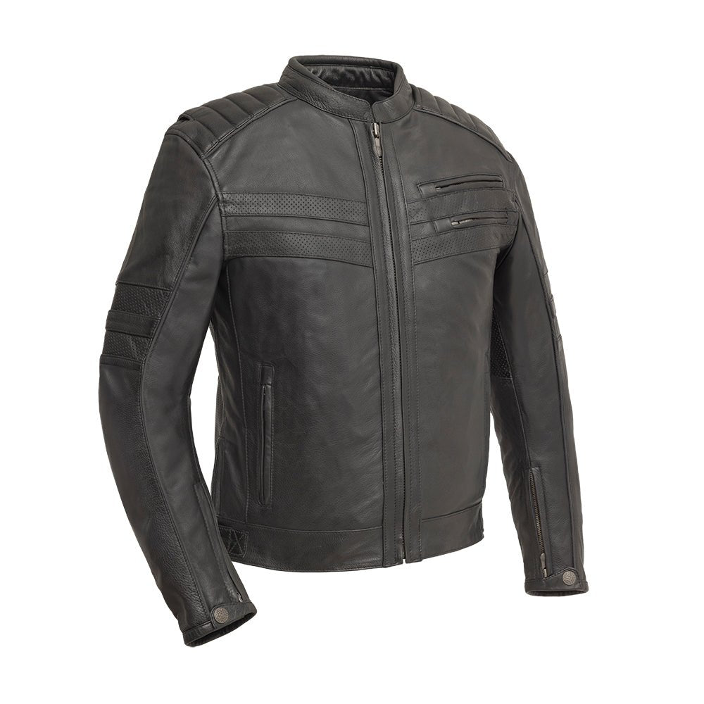 Tressivo-BiTurbo - Men's Leather Motorcycle Jacket - Tressivo