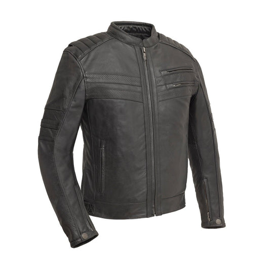 Tressivo-BiTurbo - Men's Leather Motorcycle Jacket - Tressivo